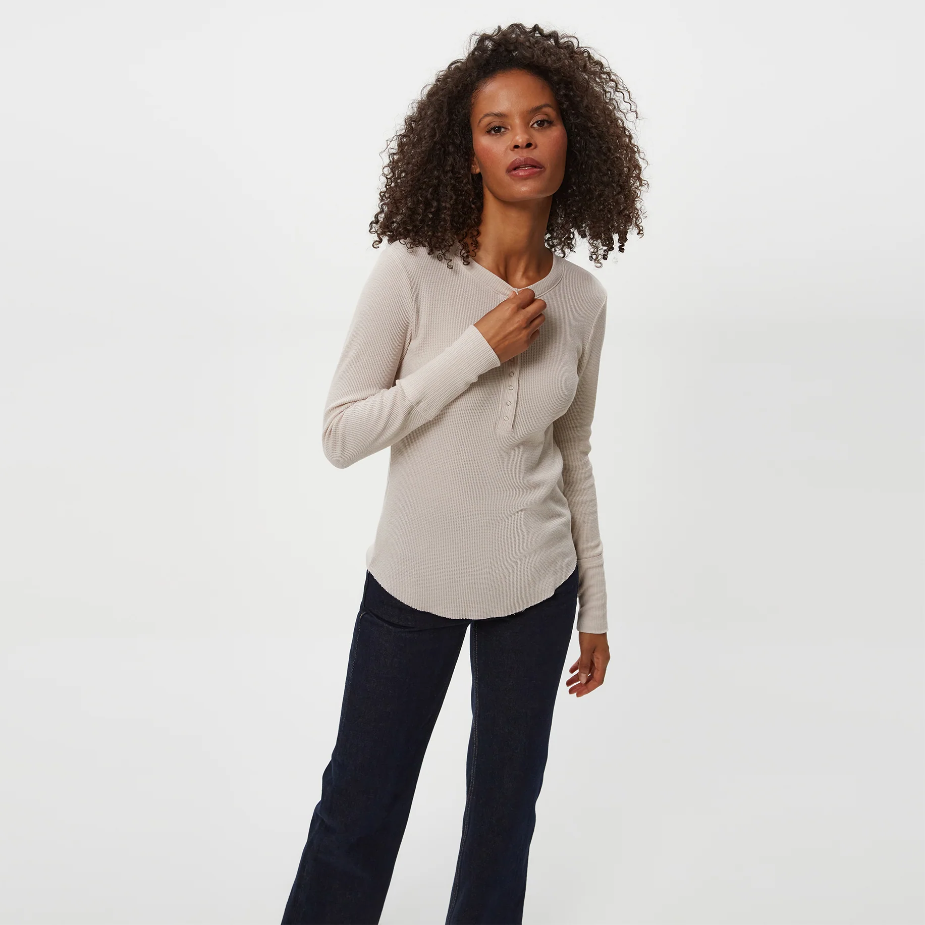 Regan Thermal Henley Tee - Image 81