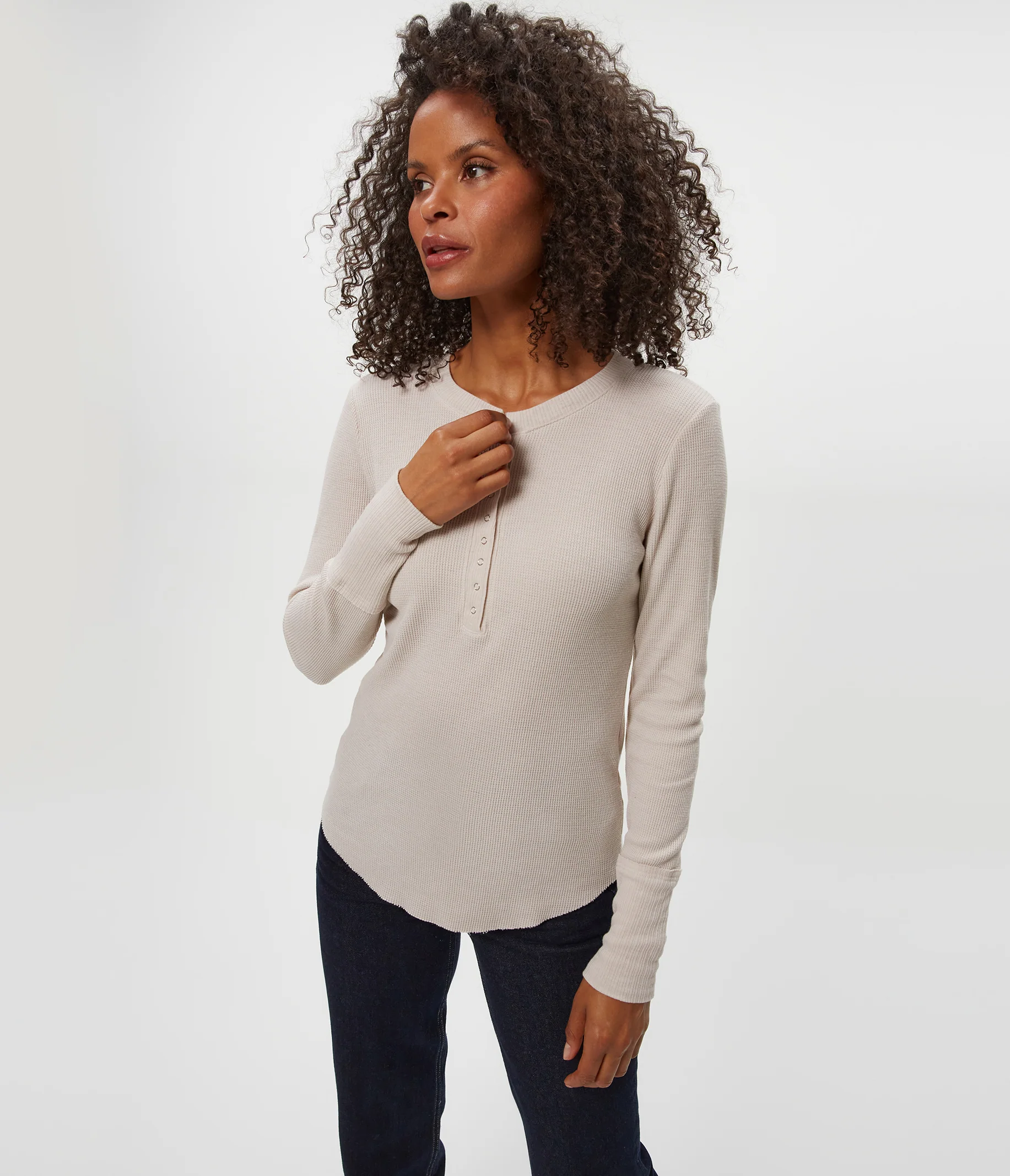 Regan Thermal Henley Tee - Image 84