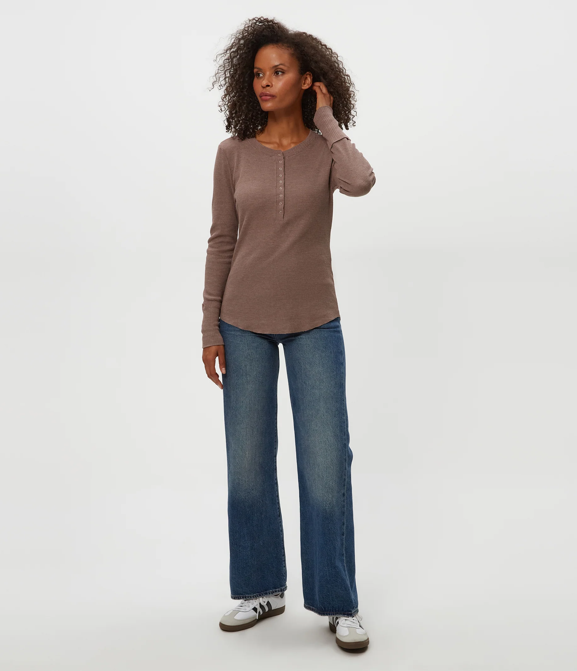 Regan Thermal Henley Tee - Image 86