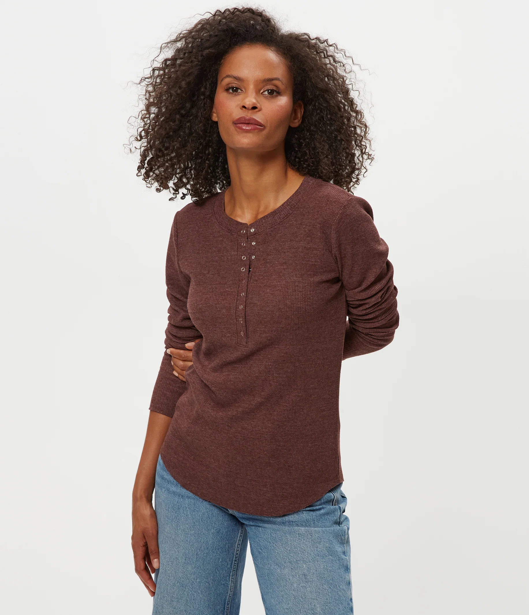 Regan Thermal Henley Tee - Image 89