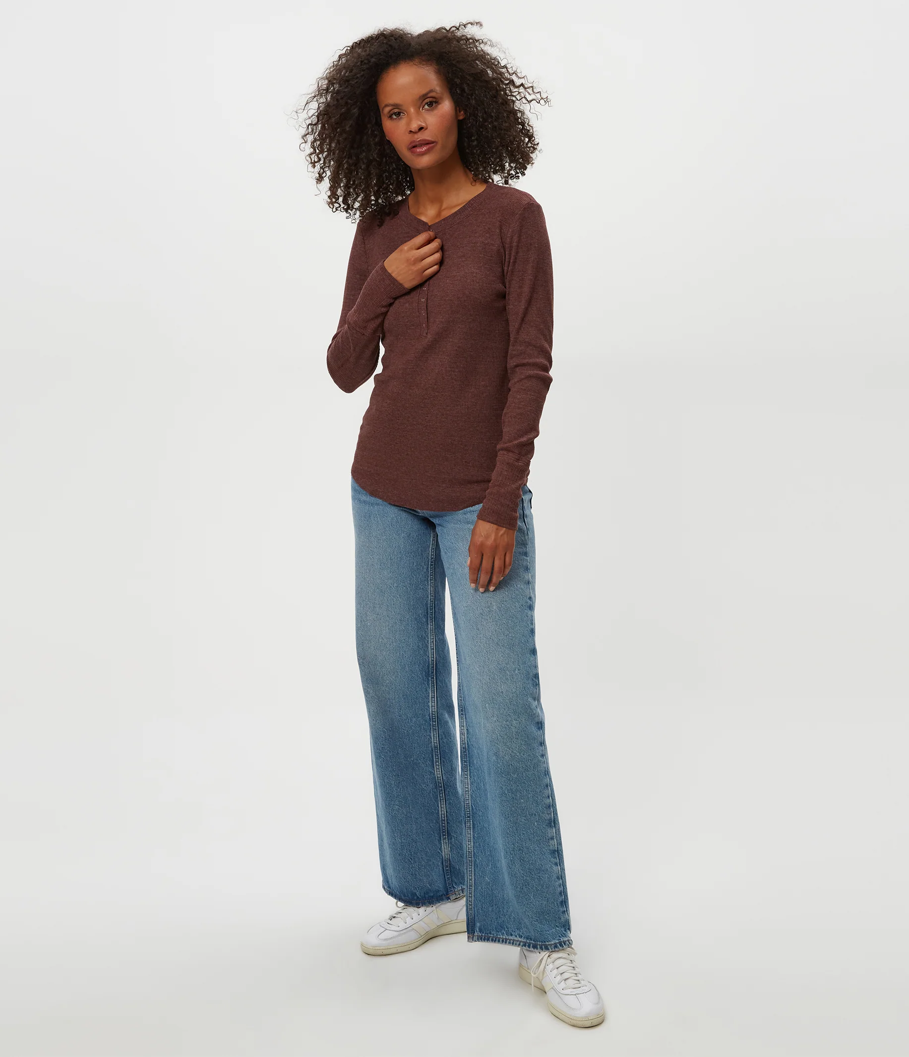 Regan Thermal Henley Tee - Image 90