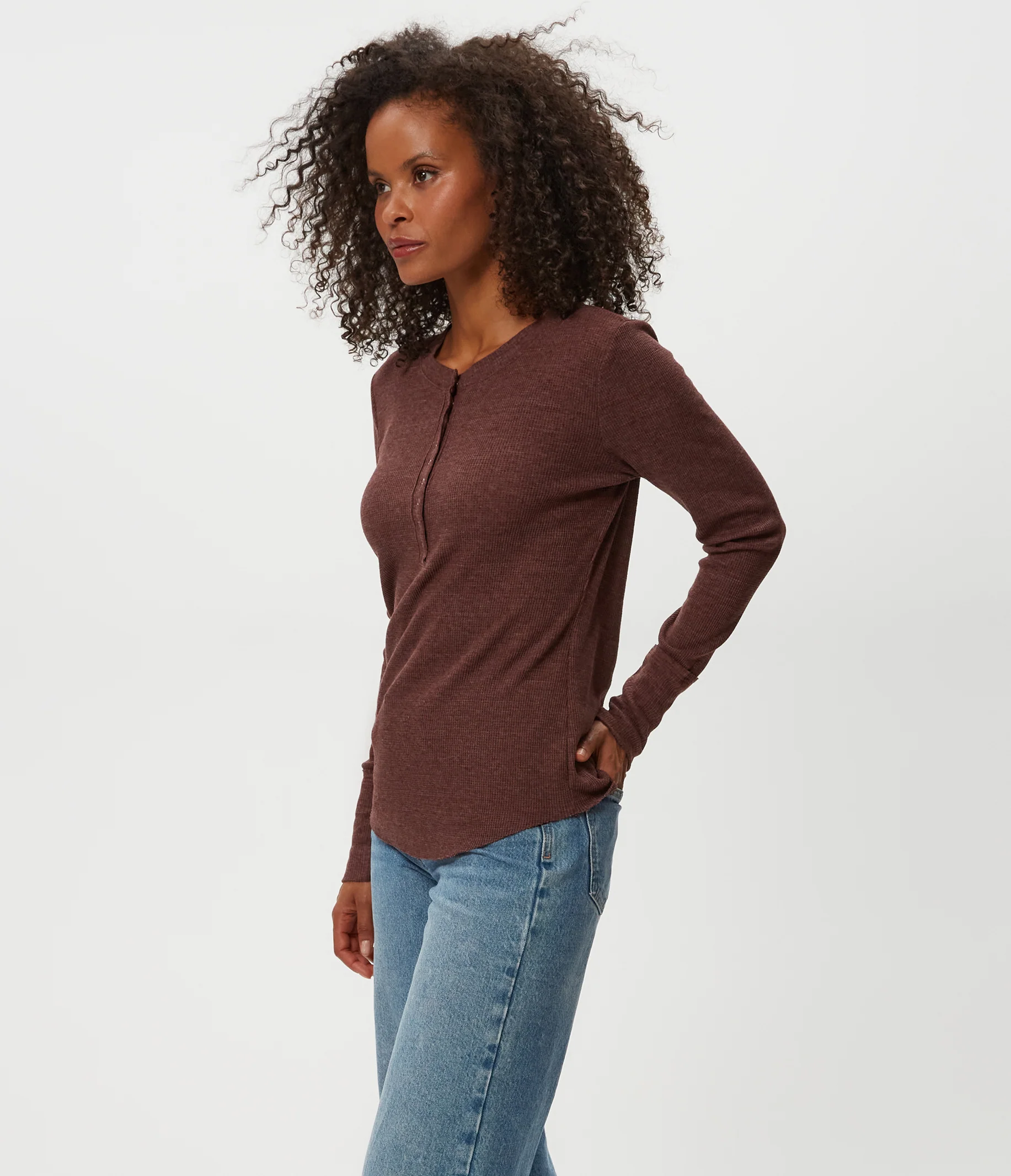 Regan Thermal Henley Tee - Image 91