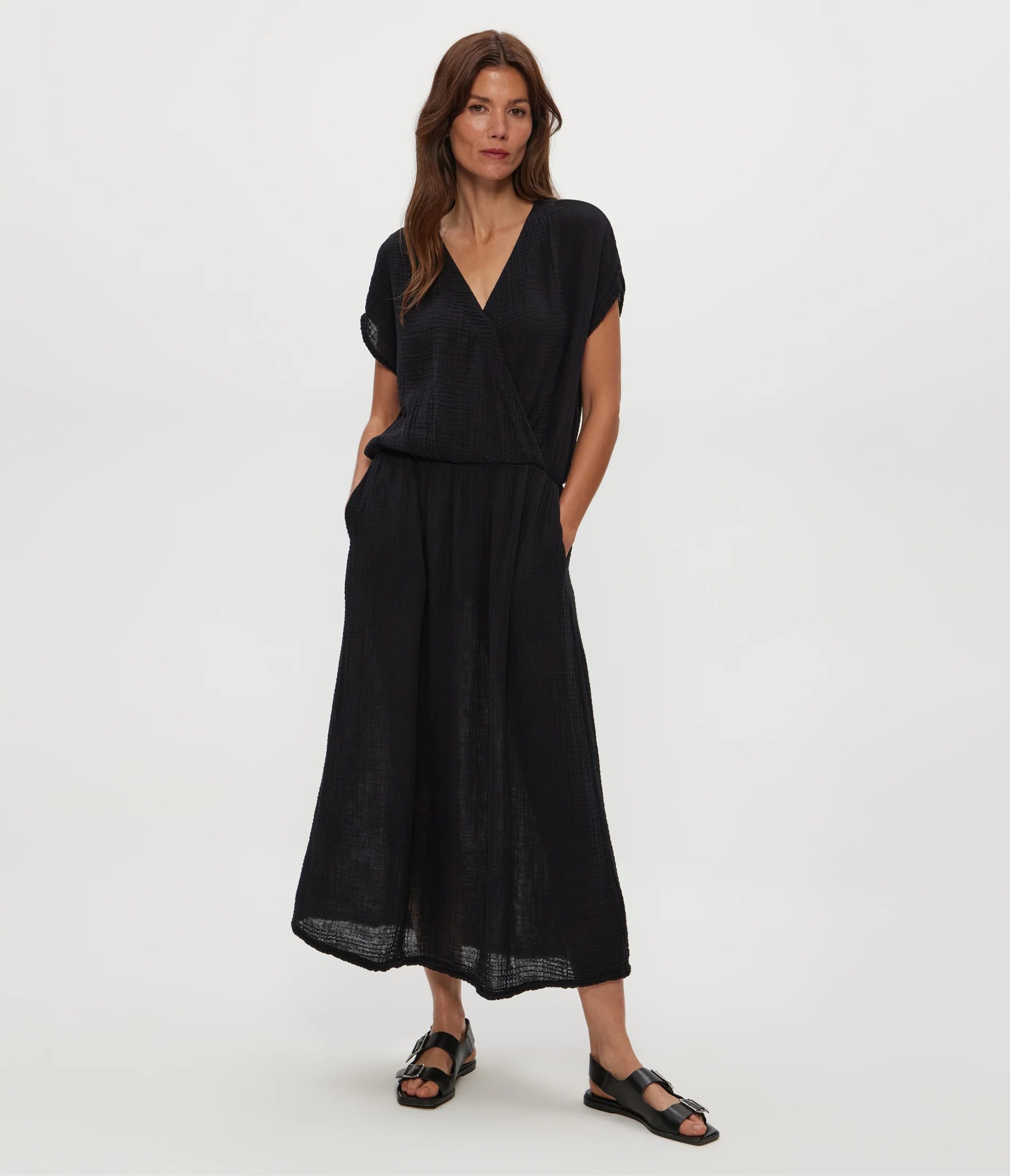 Rylee Gauze Midi Dress - Image 14
