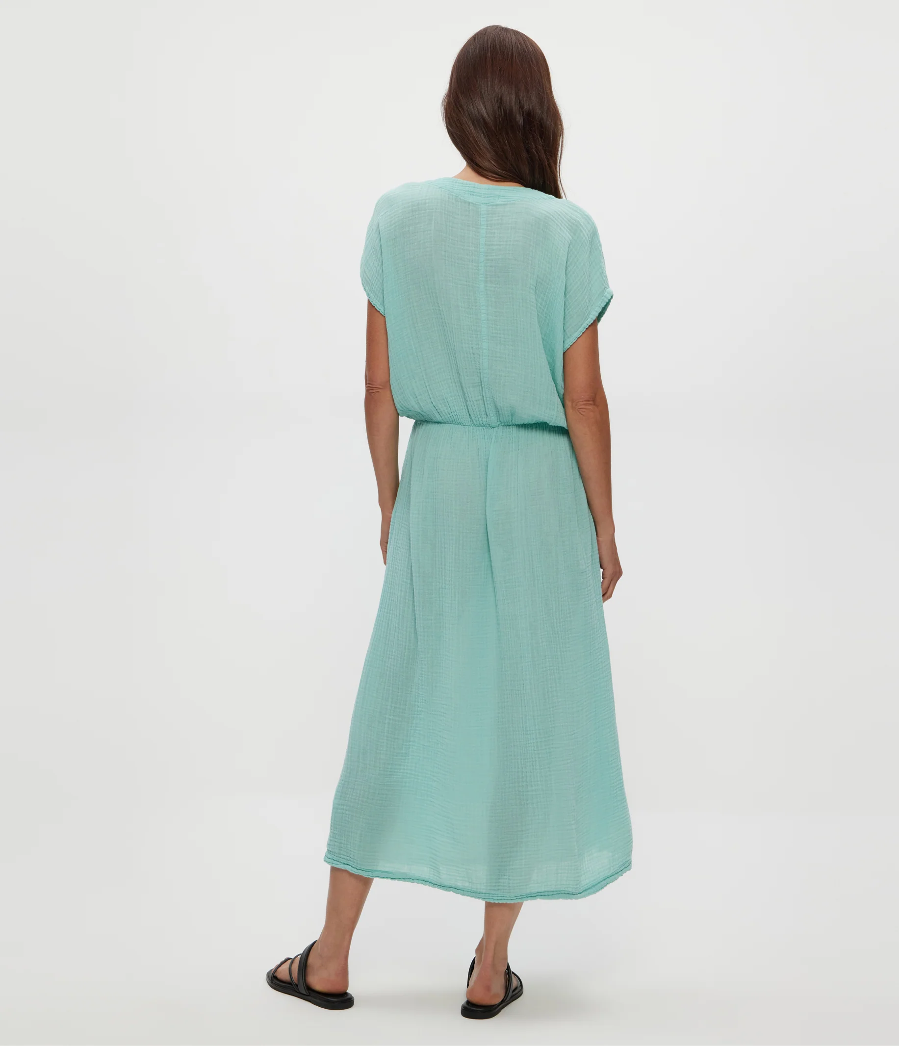 Rylee Gauze Midi Dress - Image 4