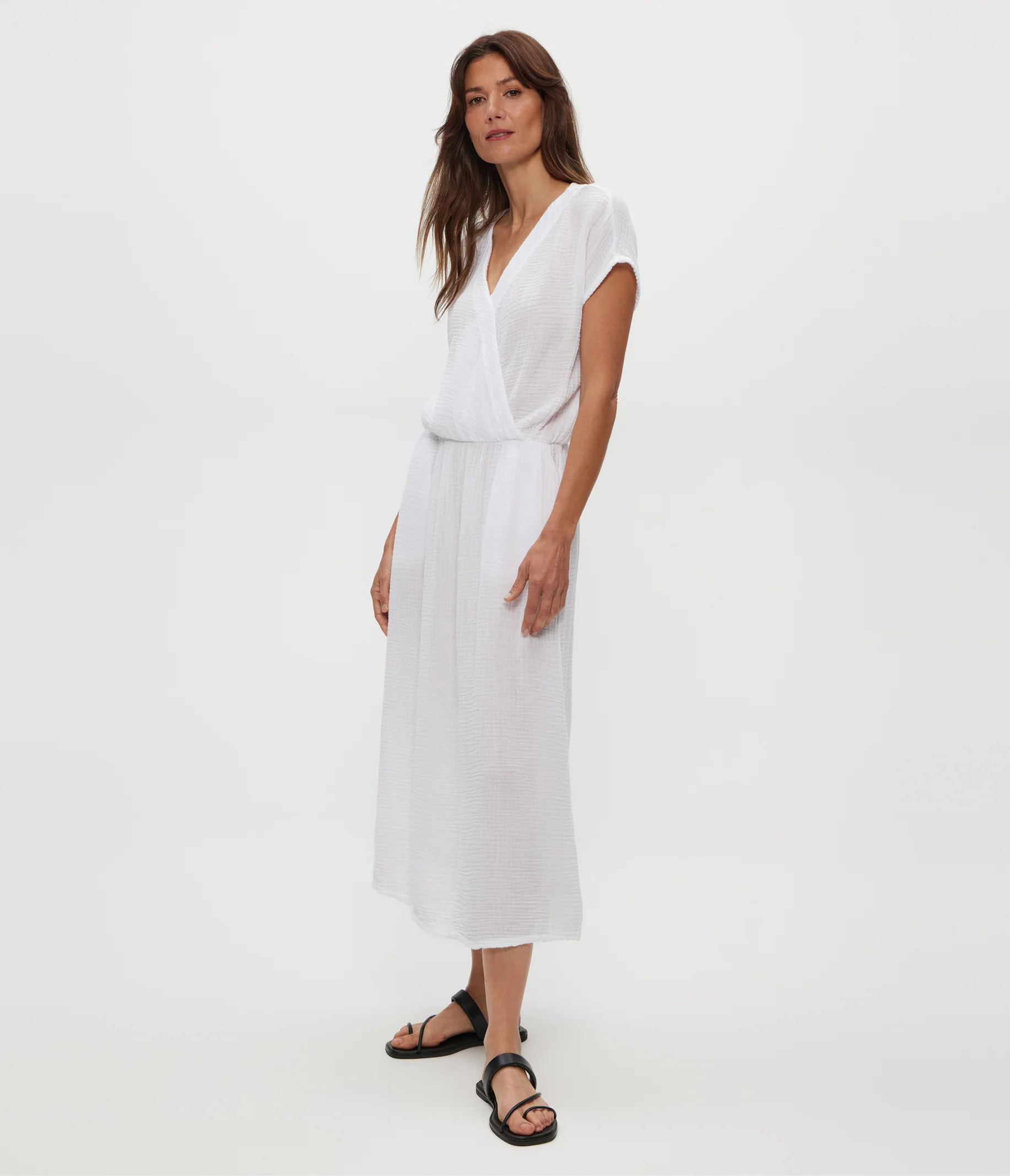 Rylee Gauze Midi Dress - Image 7