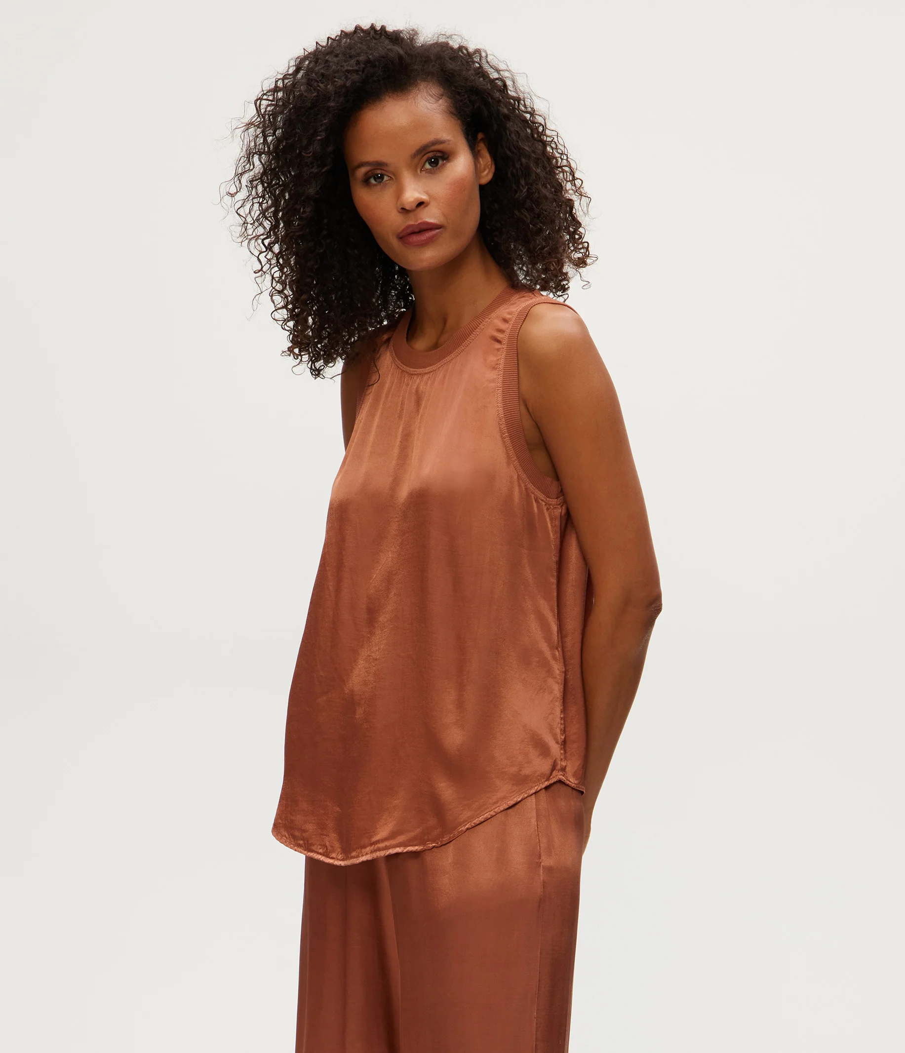 Shay Satin Tank - Image 3