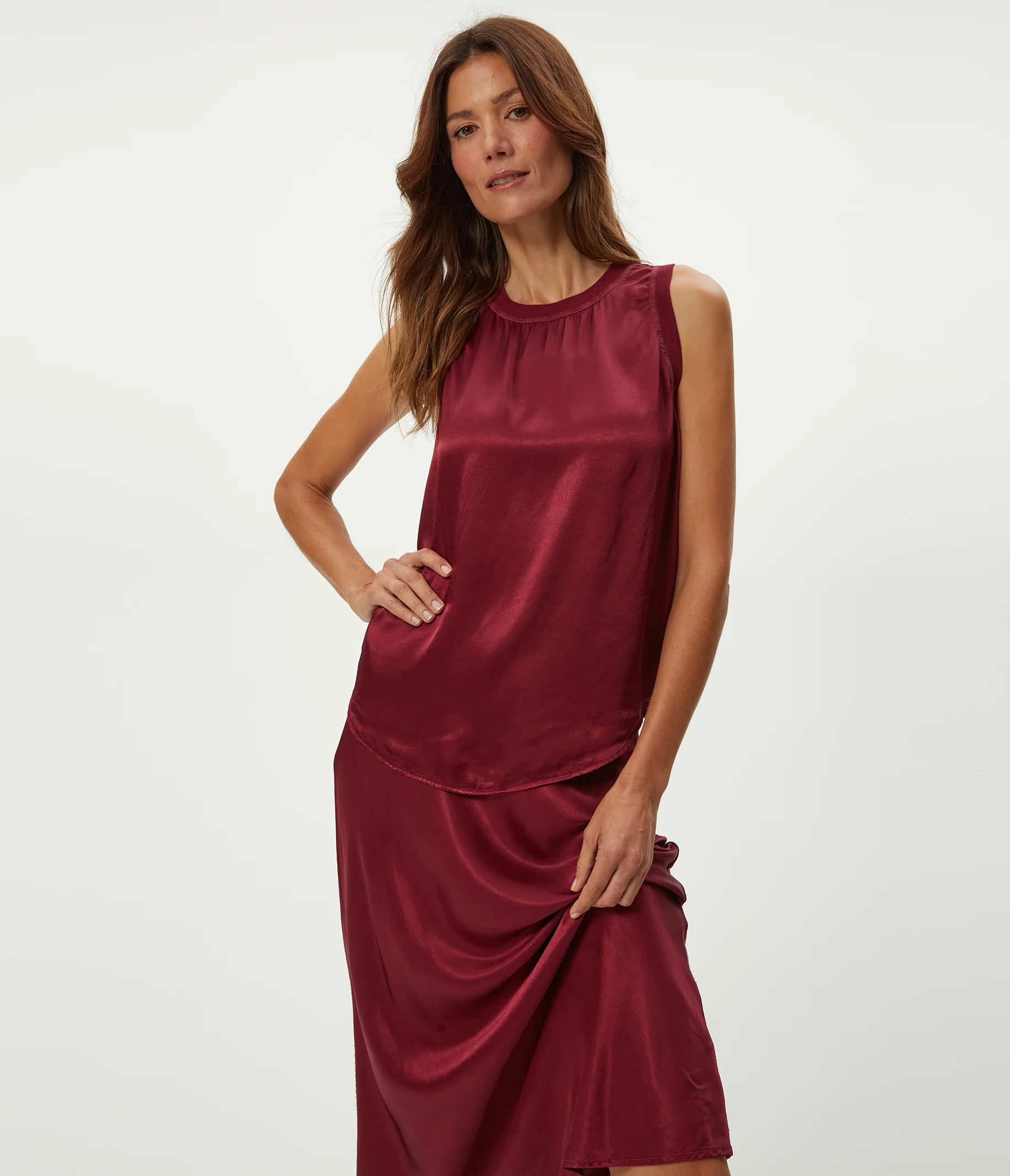 Shay Satin Tank - Image 68