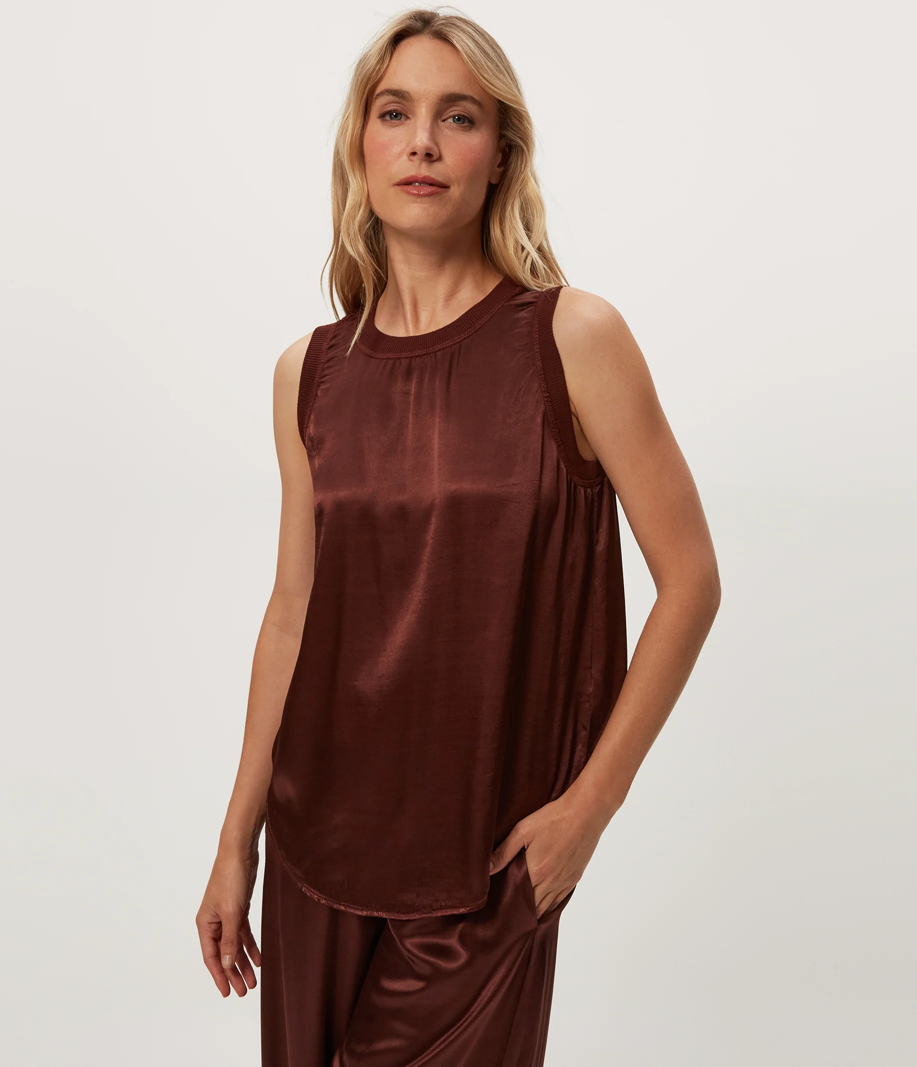 Shay Satin Tank - Image 9