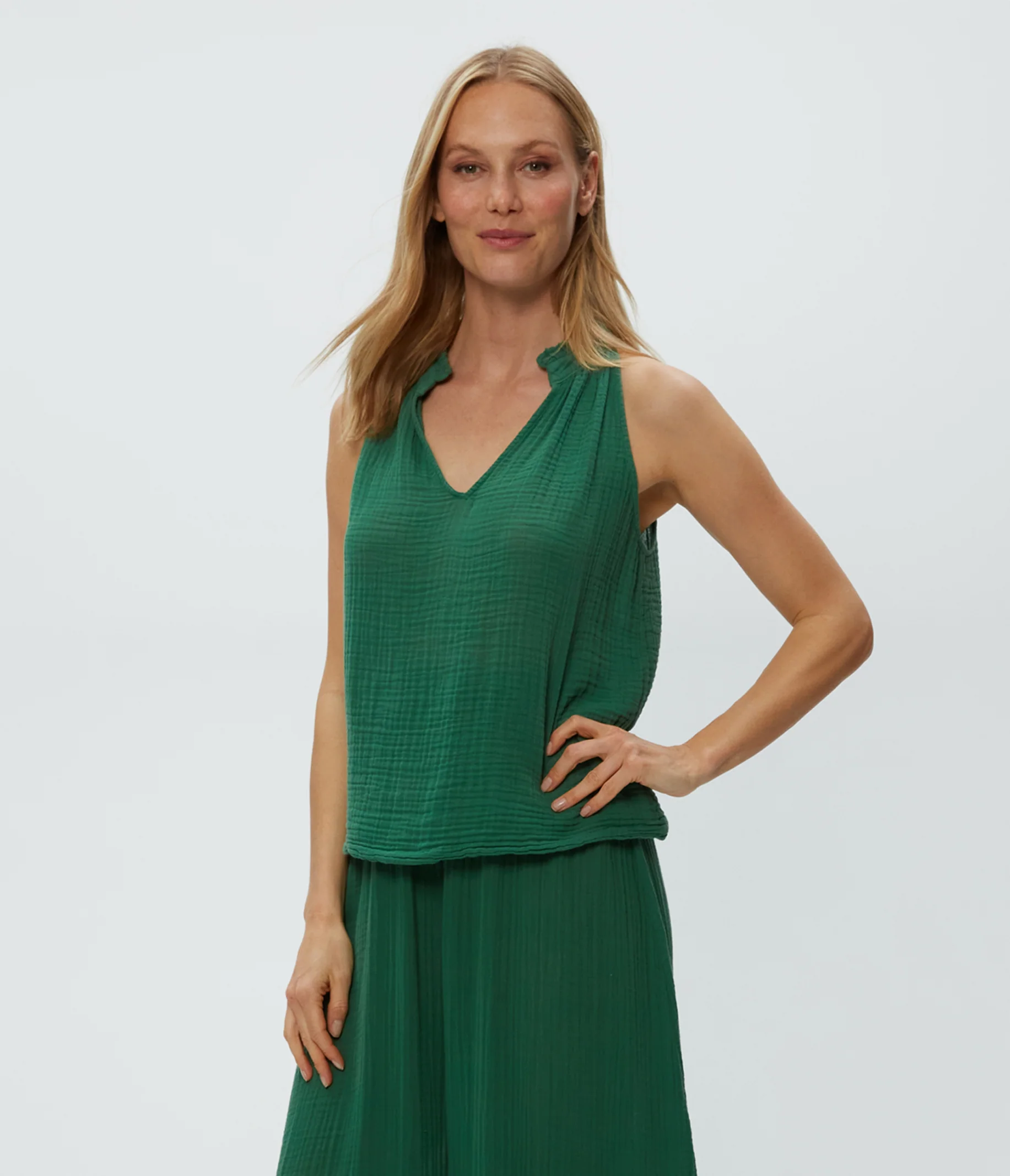 Viola Gauze Tank - Image 28