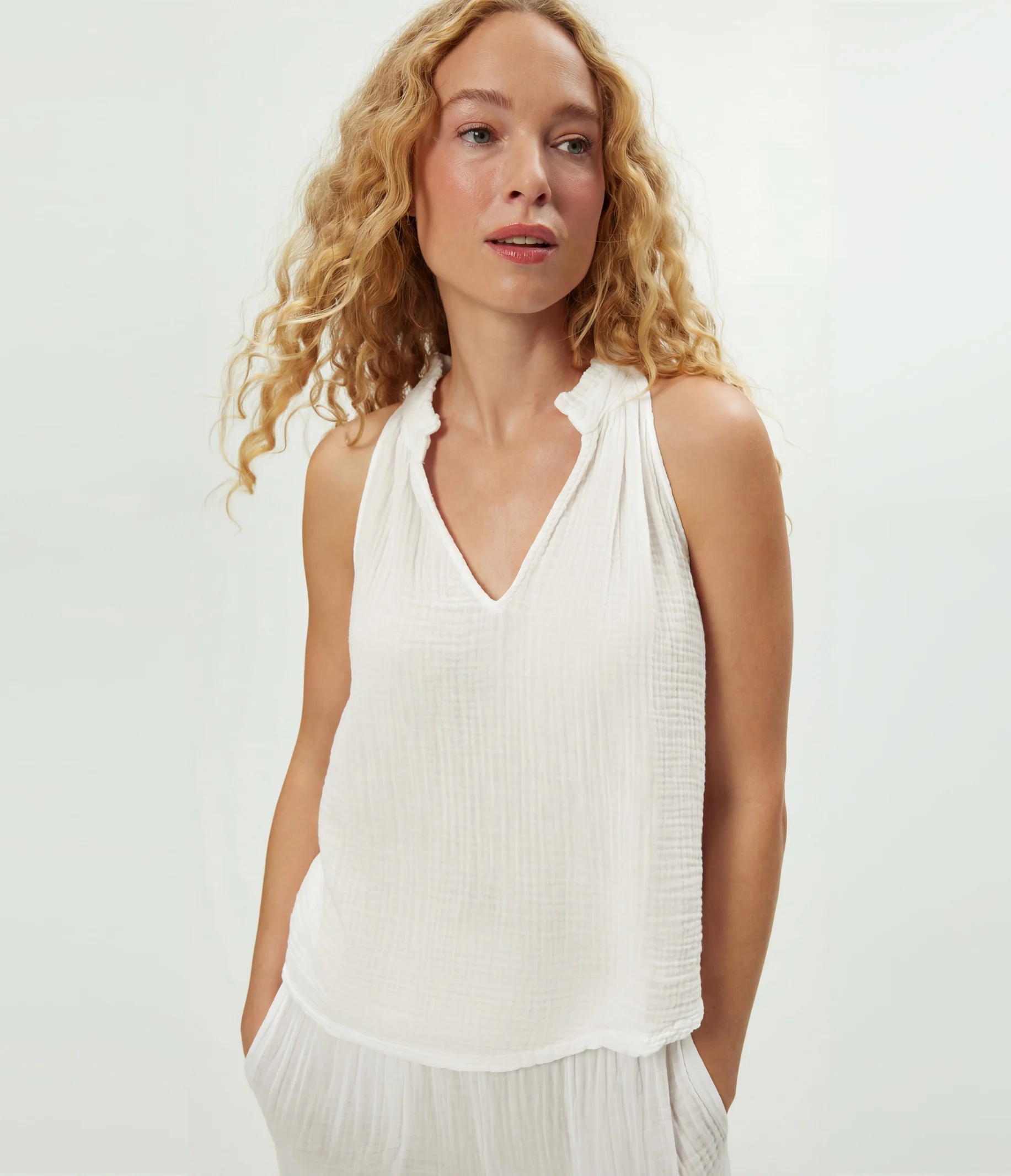 Viola Gauze Tank - Image 3