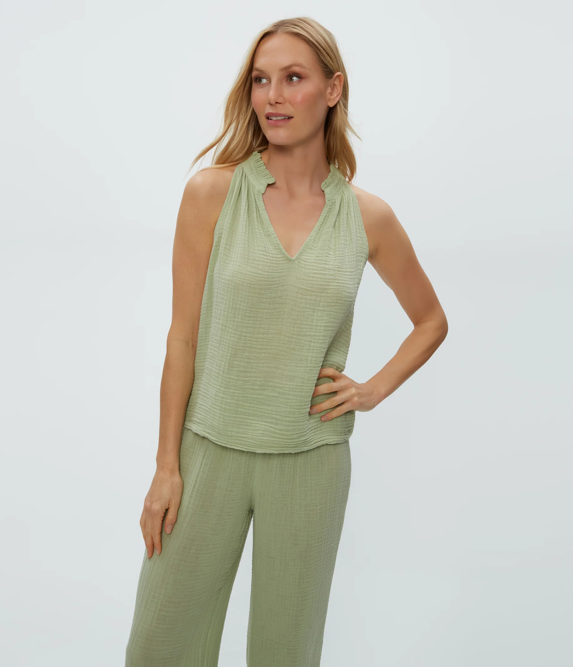 Viola Gauze Tank - Image 34