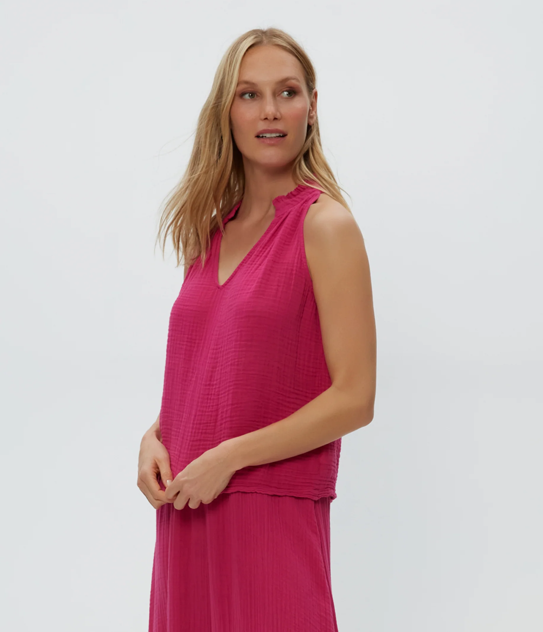 Viola Gauze Tank - Image 40