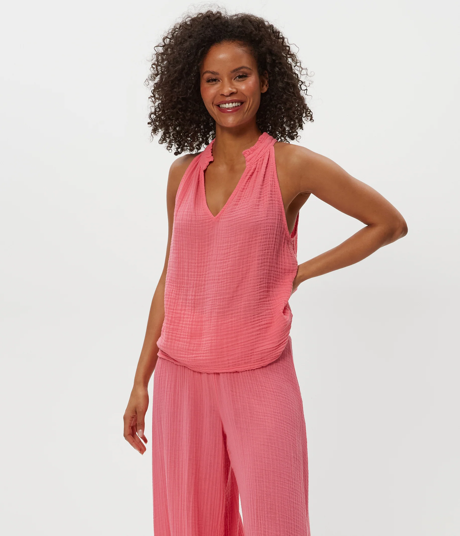 Viola Gauze Tank - Image 7