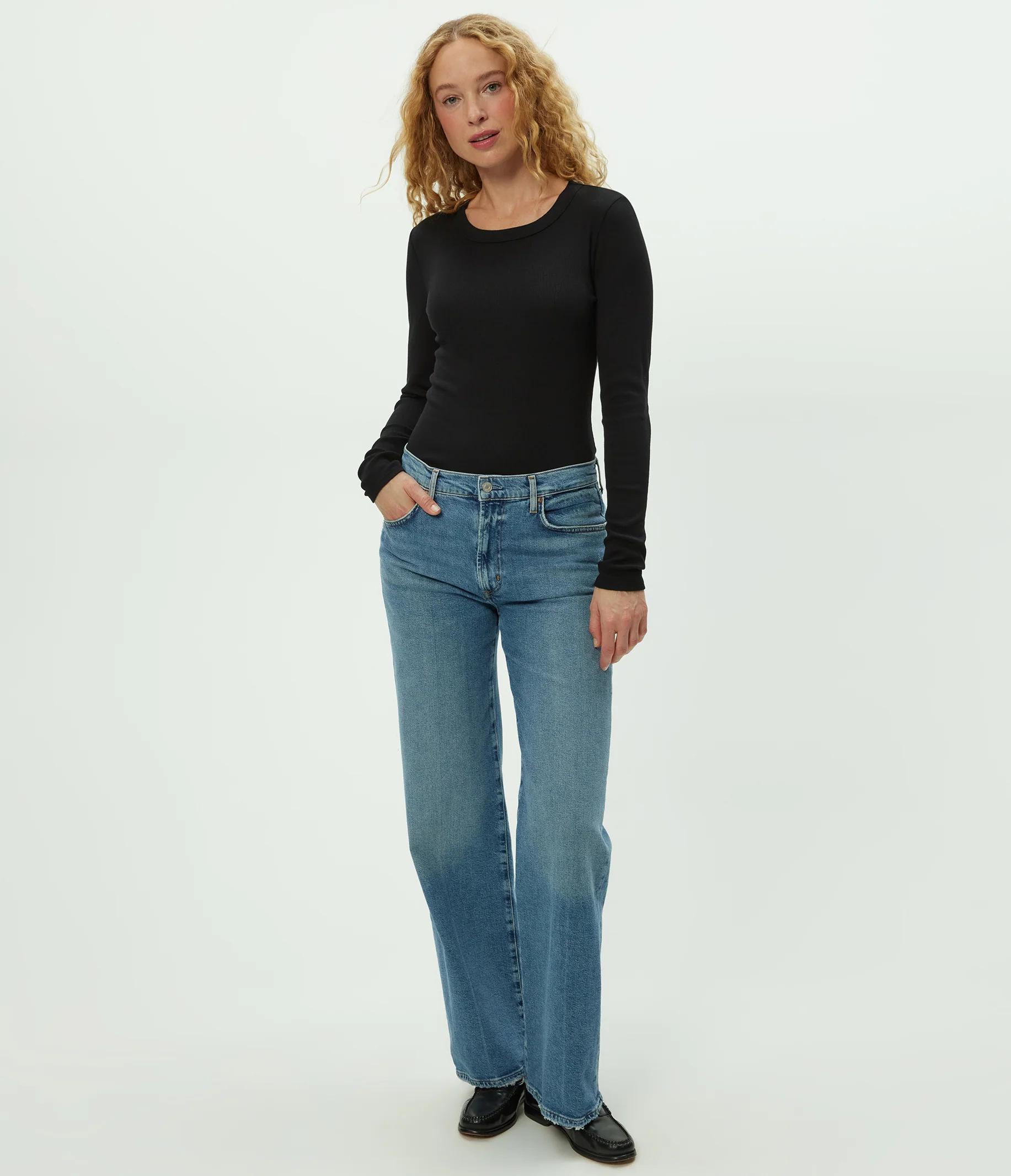 Zola Ribbed Tee - Image 58