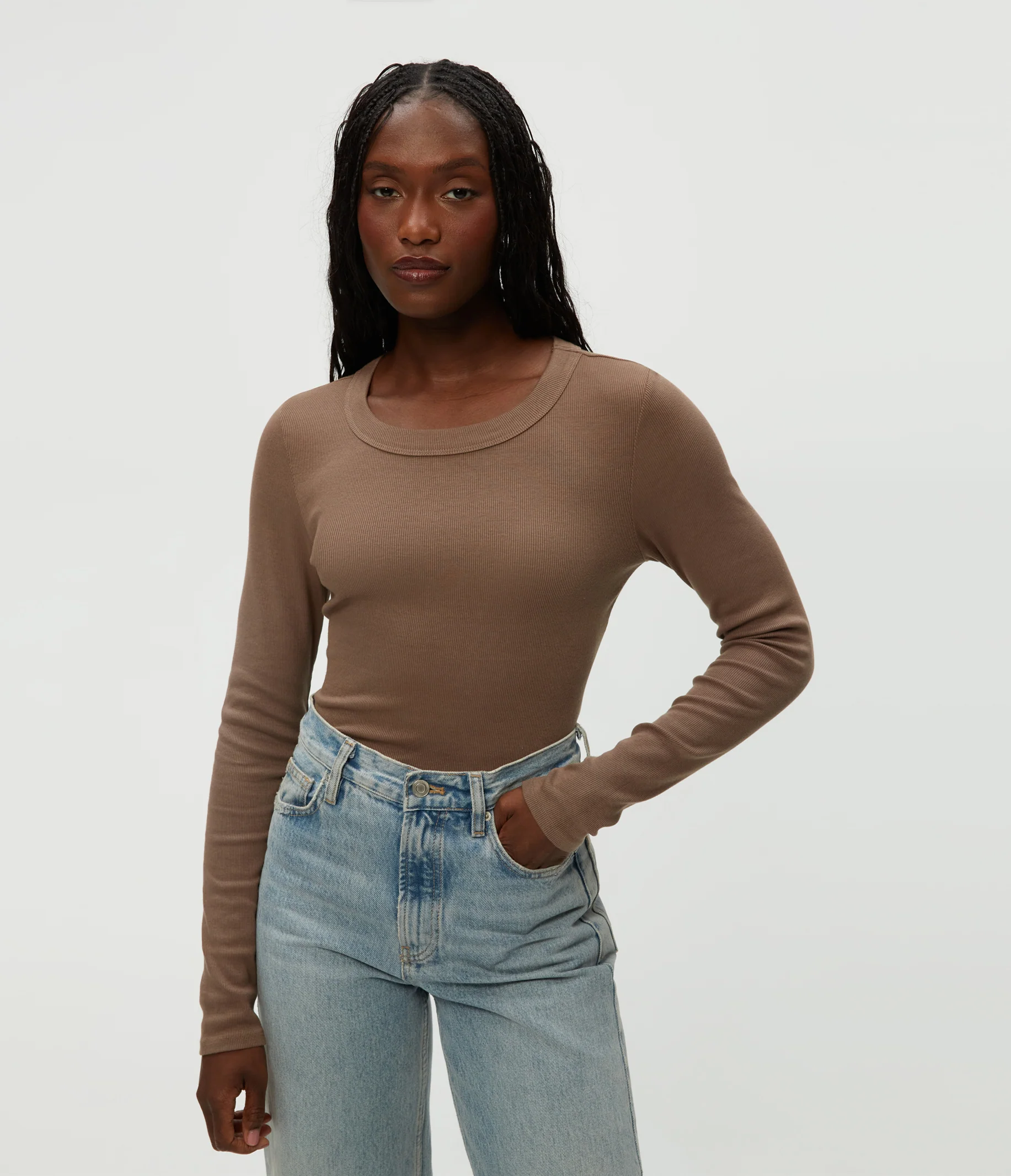 Zola Ribbed Tee - Image 9